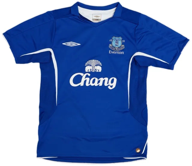 Umbro 2005-06 Everton Home Shirt - 8/10 - (S)