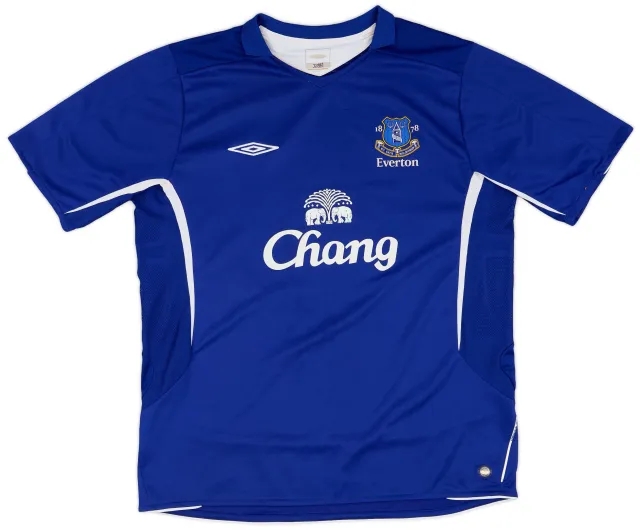 Umbro 2005-06 Everton Home Shirt - 9/10 - (XL)