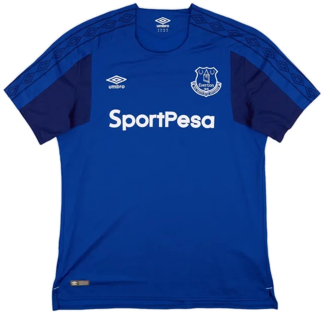 Umbro 2017-18 Everton Home Shirt - 9/10 - (XL)