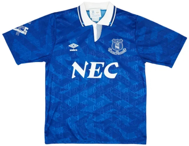 Umbro 1991-93 Everton Home Shirt - 8/10 - (L)