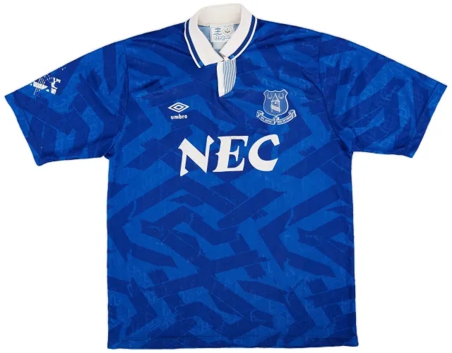 Umbro 1991-93 Everton Home Shirt - 6/10 - (L)