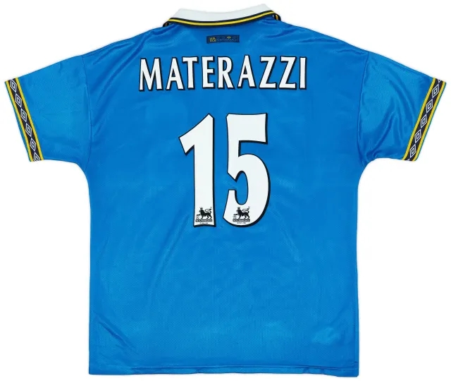 Umbro 1997-99 Everton Home Shirt Materazzi #15 - 7/10 - (XL)