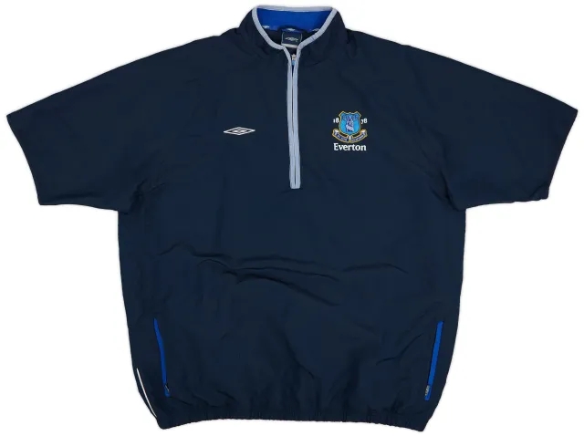 2005-06 Everton Umbro 1/2 Zip S/S Drill Top - 8/10 - (XXL)