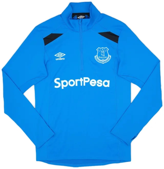 2018-19 Everton Umbro 1/4 Zip Training Top - 8/10 - (S)