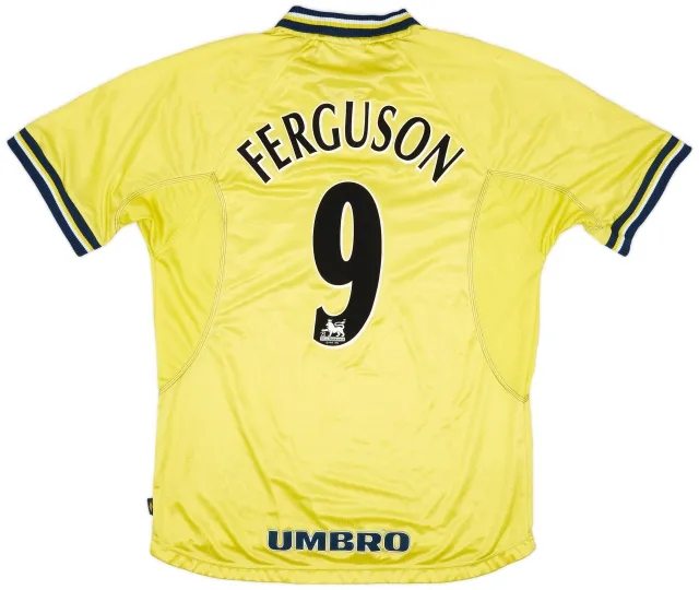 Umbro 1998-99 Everton Third Shirt Ferguson #9 - 8/10 - (XL)