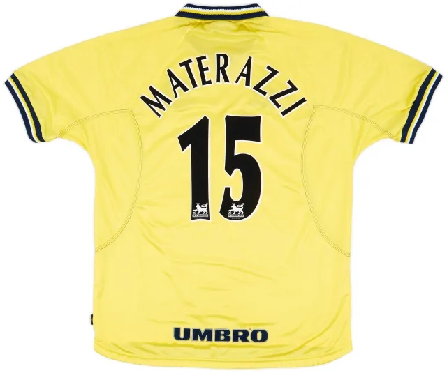Umbro 1998-99 Everton Third Shirt Materazzi #15 - 9/10 - (XL)