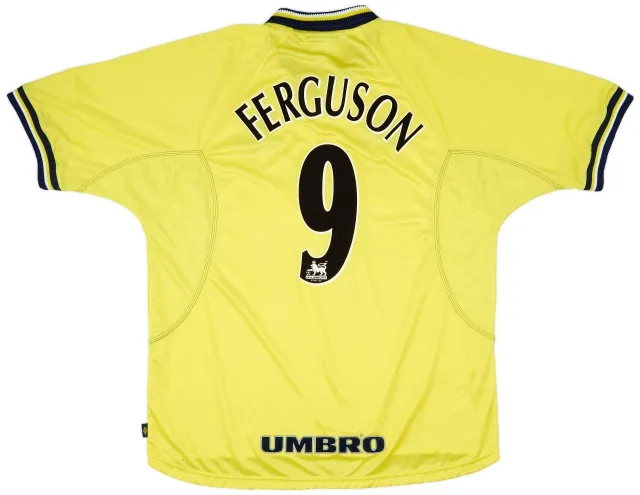 Umbro 1998-99 Everton Third Shirt Ferguson #9 - 9/10 - (XXL)