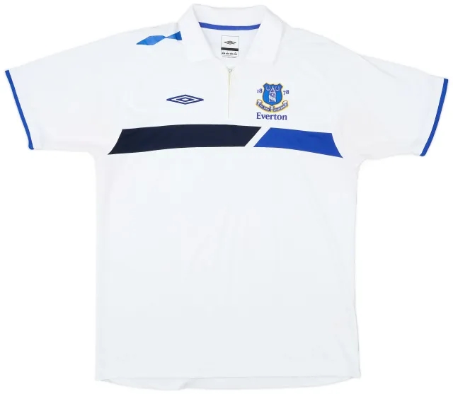 2006-07 Everton Umbro 1/4 Zip Training Polo - 8/10 - (L)