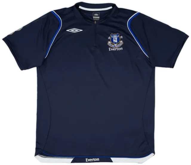 2008-09 Everton Umbro 1/4 Zip Training Shirt - 8/10 - (L)