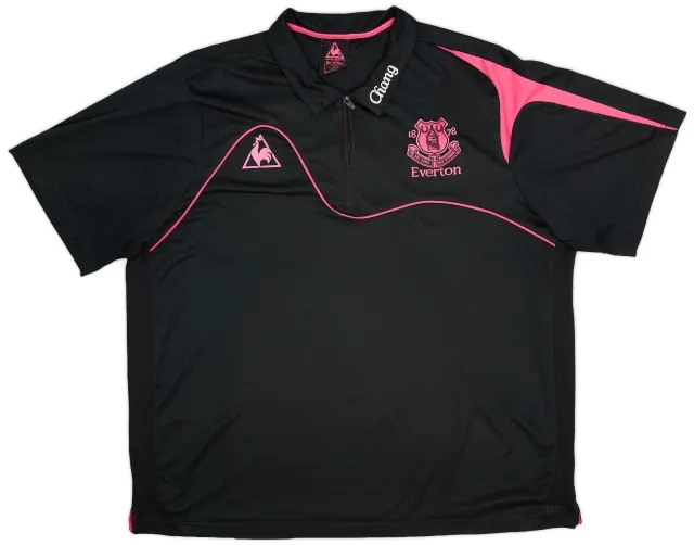 2009-10 Everton Le Coq Sportif 1/4 Zip Training Shirt - 9/10 - (XXL)