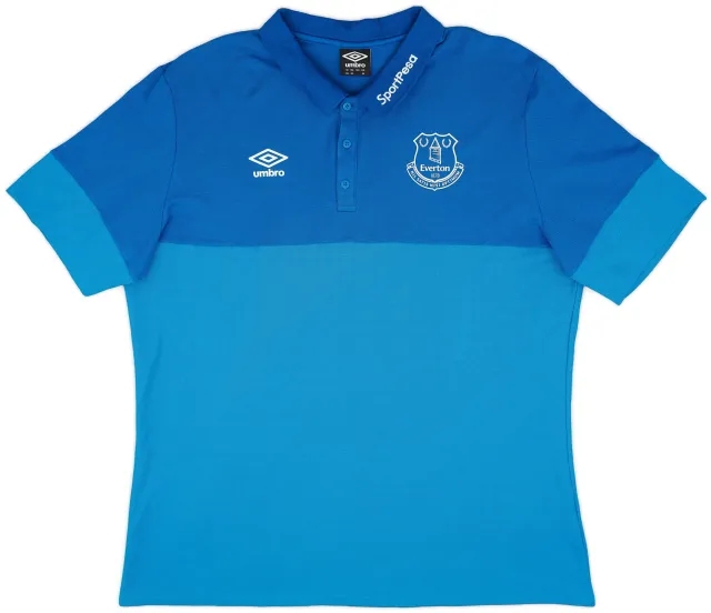 2017-18 Everton Umbro Polo Shirt - 9/10 - (3XL)