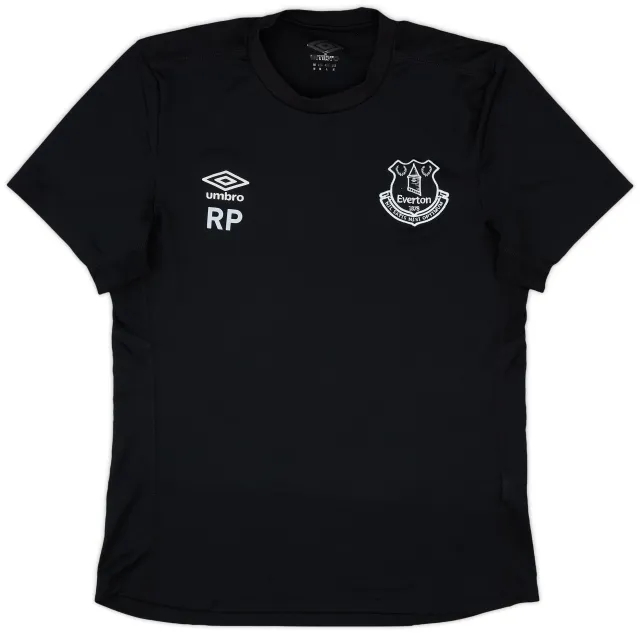 2017-18 Everton Umbro Staff Issue Training Shirt RP - 8/10 - (M)