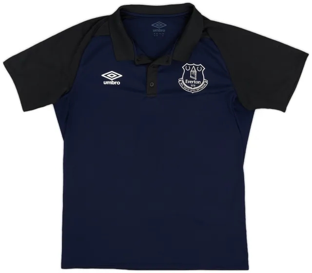 2018-19 Everton Umbro Polo Shirt - 9/10 - (M)