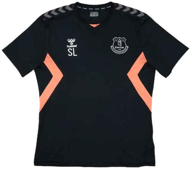 2020-21 Everton Staff Issue Hummel Training Shirt SL - 7/10 - (XL)