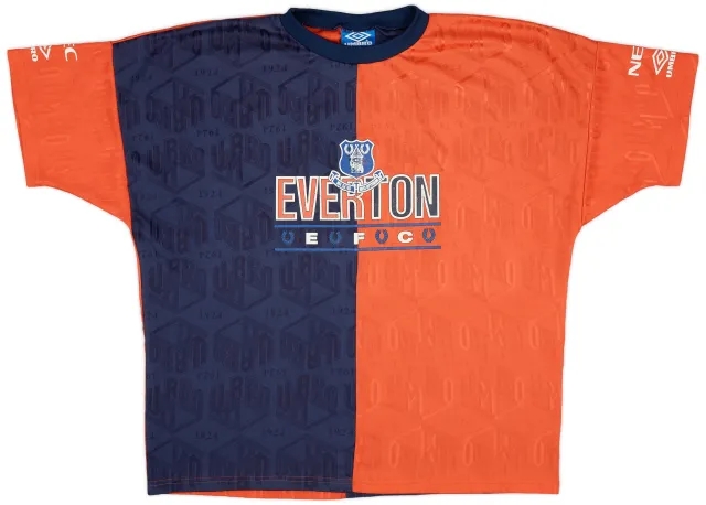1993-95 Everton Umbro Training Shirt - 7/10 - (XL)