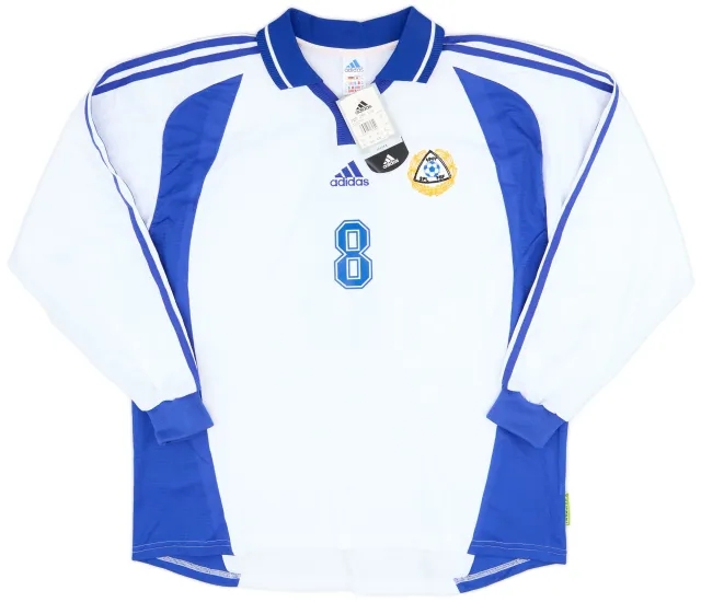 adidas 2000-02 Finland Player Issue Home L/S Shirt #8 (XL)