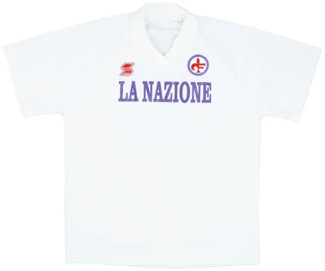 Ennerre 1989-90 Fiorentina Away Shirt #10 - 7/10 - (XL)