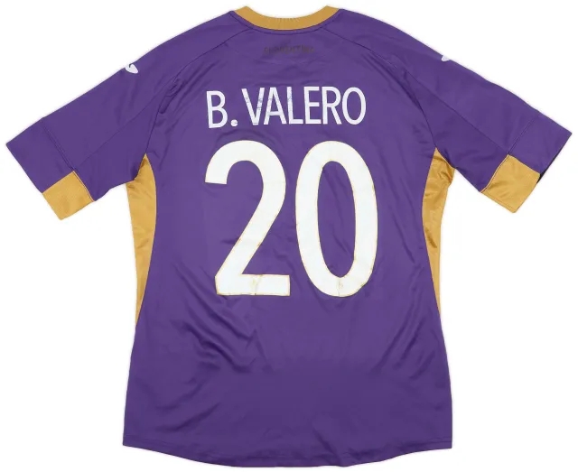 Joma 2014-15 Fiorentina Home Shirt B. Valero #20 - 6/10 - (L)