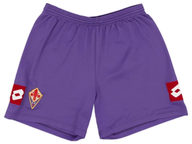 Lotto 2011-12 Fiorentina Home Shorts - 8/10 - (M)