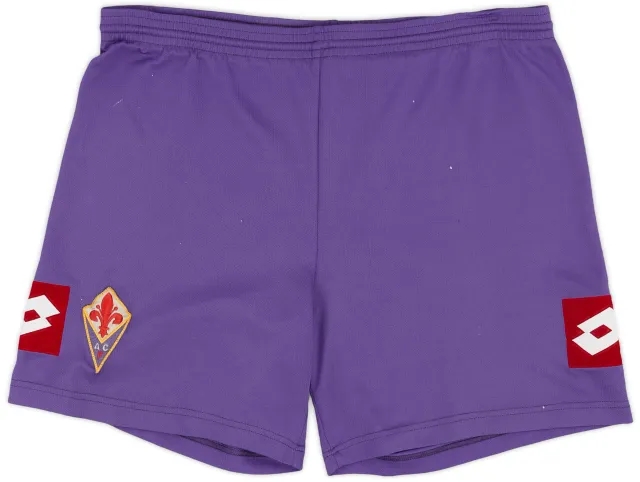 Lotto 2011-12 Fiorentina Home Shorts - 4/10 - (S)