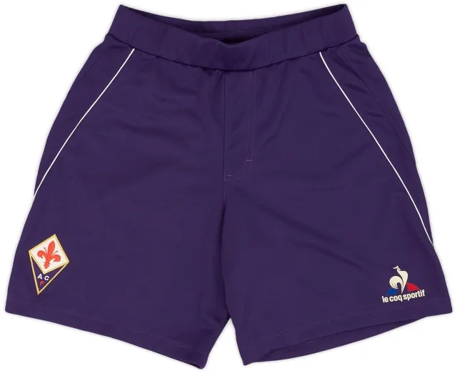 LeCoqSportif 2015-16 Fiorentina Home Shorts - 9/10 - (XS)