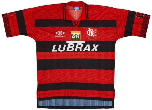 Umbro 1995-96 Flamengo Centenary Home Shirt #11 - 9/10 - (XL)