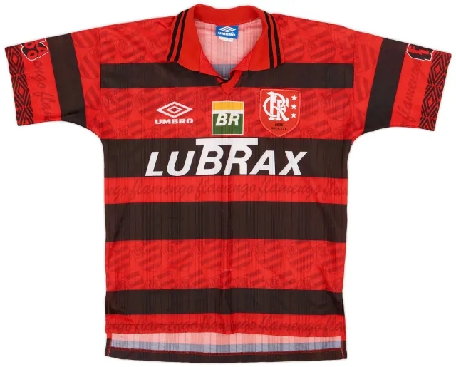 Umbro 1995-96 Flamengo Centenary Home Shirt #11 - 9/10 - (M)