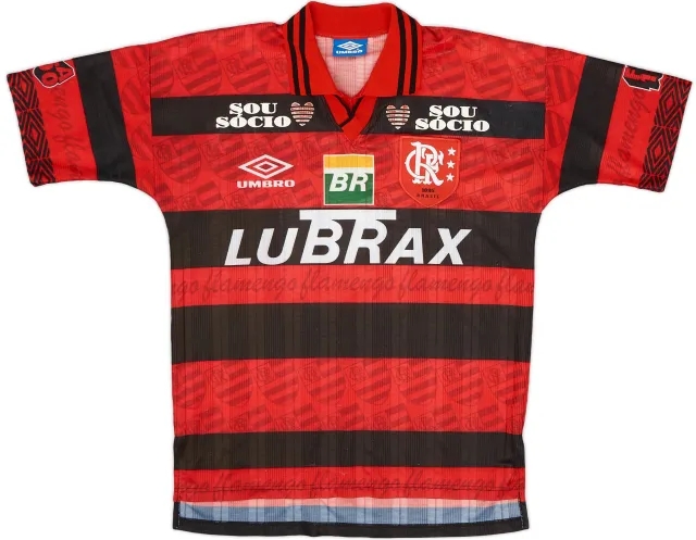 Umbro 1995-96 Flamengo Centenary Home Shirt #10 - 8/10 - (M)