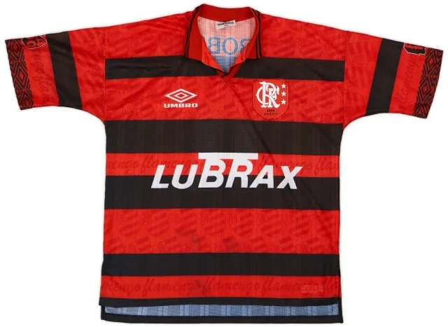 Umbro 1995-96 Flamengo Centenary Home Shirt #11 - 9/10 - (L)