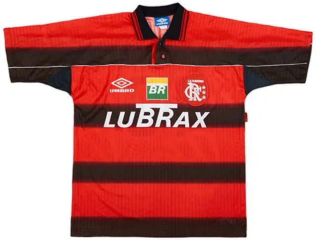 Umbro 1997-99 Flamengo Home Shirt #10 - 9/10 - (XL)