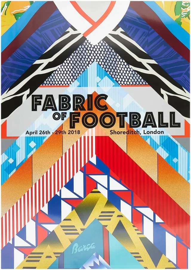 Classic Football Shirts Fabric of Football London Tour Poster (A1)