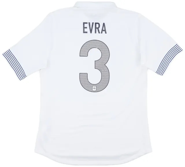 Nike 2012-13 France Authentic Away Shirt Evra #3 - 5/10 - (L)