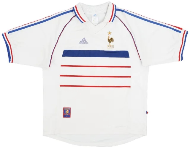 adidas France Mens SS Away Shirt 1998