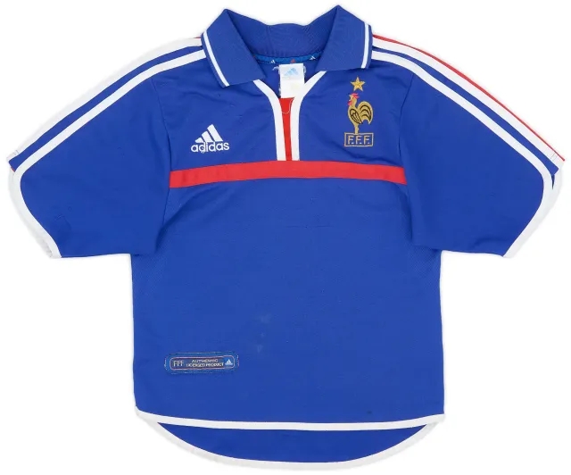 adidas 2000-02 France Home Shirt - 6/10 - (XS)