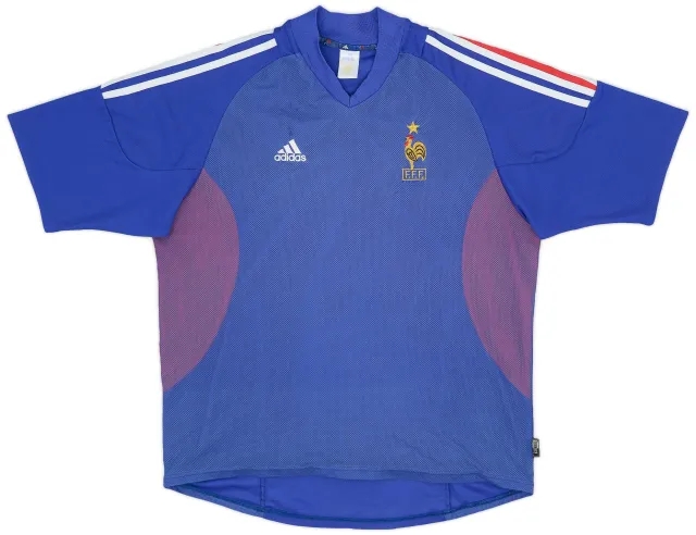 adidas 2002-04 France Home Shirt - 5/10 - (XL)