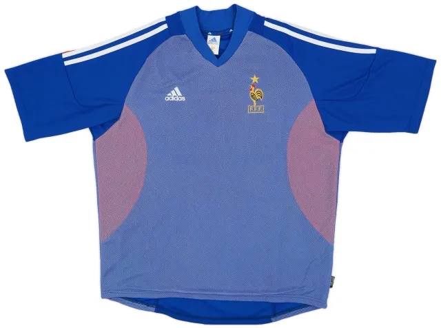 adidas 2002-04 France Home Shirt - 4/10 - (XL)