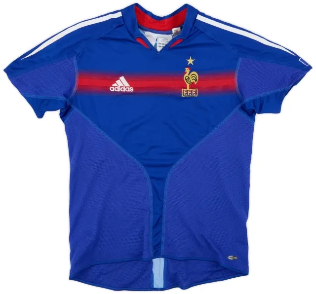 adidas 2004-06 France Home Shirt - 8/10 - (L.Boys)