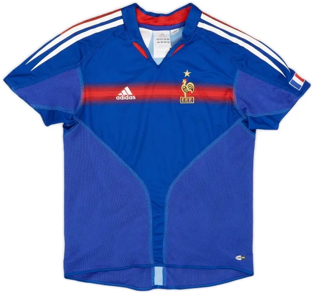 adidas 2004-06 France Home Shirt - 8/10 - (M.Boys)