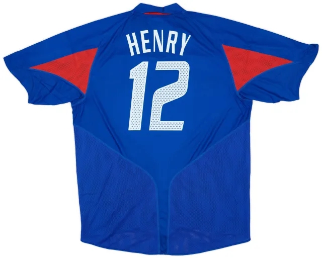 adidas 2004-06 France Home Shirt Henry #12 (XL)