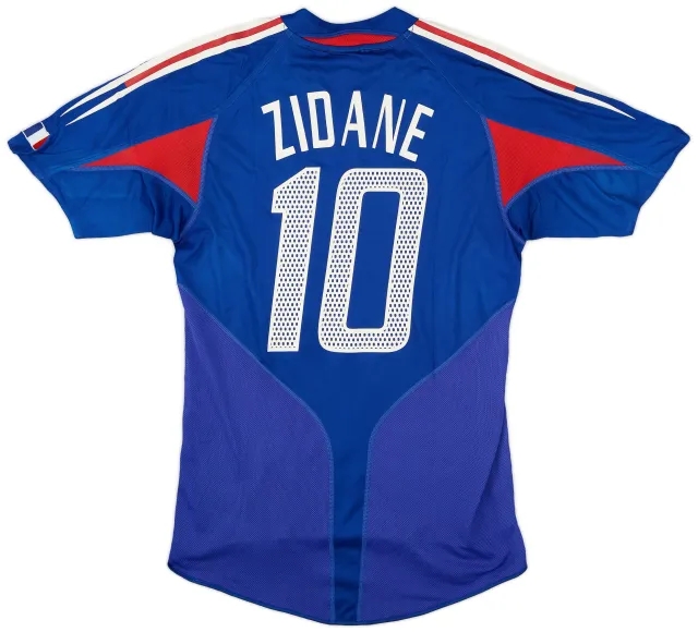 adidas 2004-06 France Home Shirt Zidane #10 - 5/10 - (S)