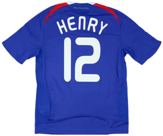 adidas 2007-08 France Home Shirt Henry #12 (M)
