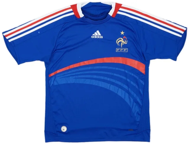 adidas 2007-08 France Home Shirt - 6/10 - (XL.Boys)
