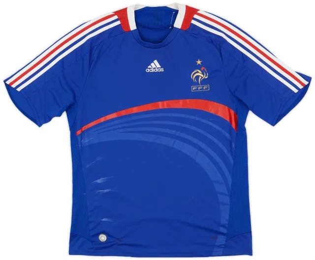adidas 2007-08 France Home Shirt - 5/10 - (L)