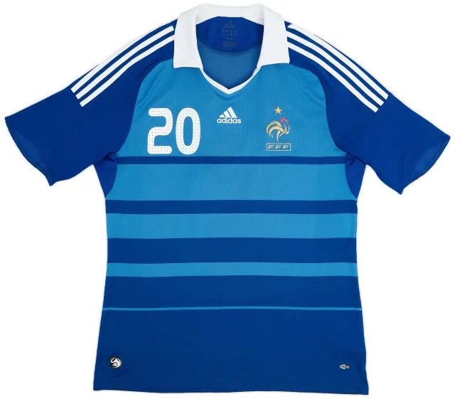adidas 2008-09 France Home Shirt #20 - 7/10 - (XL)