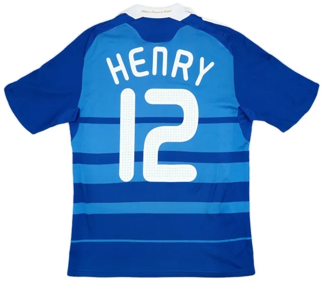 adidas 2008-09 France Home Shirt Henry #12 - 9/10 - (S)