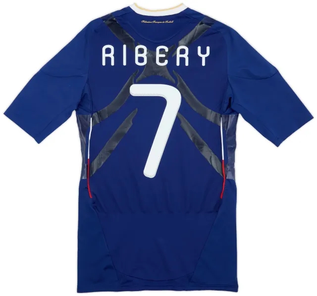 adidas 2009-10 France Home Shirt Ribery #7 - 7/10 - (M)
