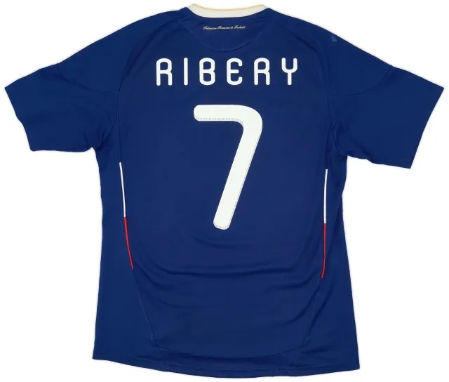 adidas 2009-10 France Home Shirt Ribery #7 - 5/10 - (XL)