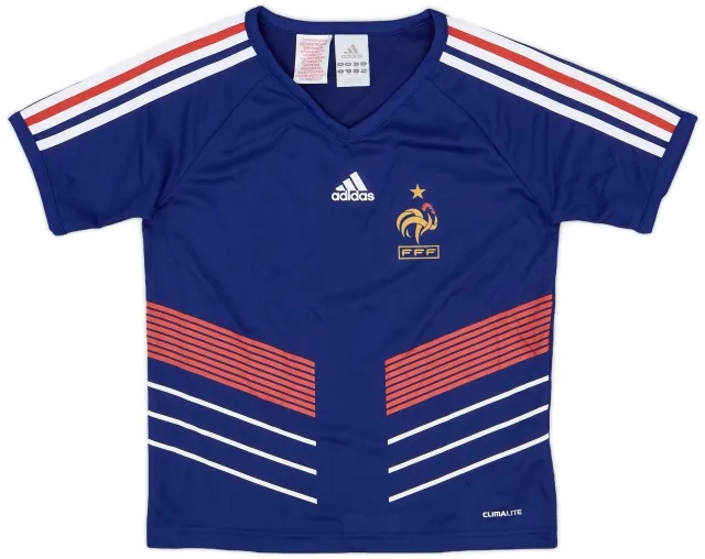 adidas 2009-10 France Basic Home Shirt - 9/10 - (M.Boys)