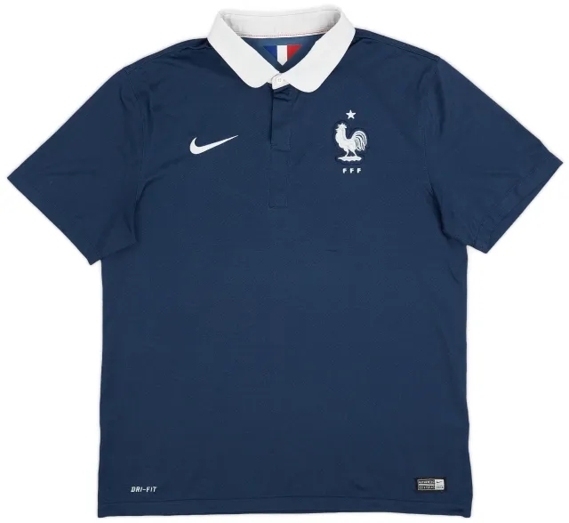 Nike 2014-15 France Home Shirt - 8/10 - (L)