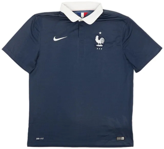 Nike 2014-15 France Home Shirt - 7/10 - (L)